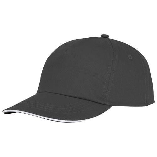 Casquette publicitaire sandwich 5 panneaux - Styx Gris storm